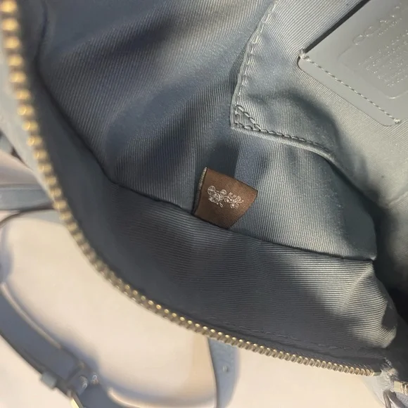 Coach Blue  Pebble Leather Mini Backpack - Picture 6 of 16